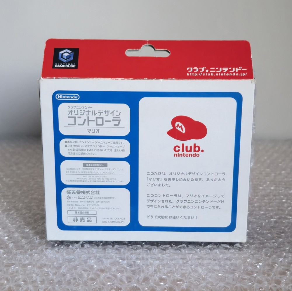 Club Nintendo Mario Gamecube Controller Limited Edition GameCube Boxed Japan