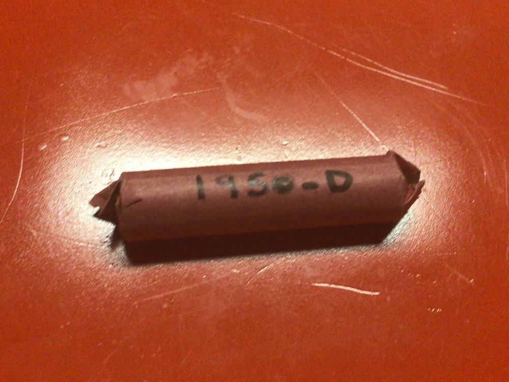 1950D PENNY ROLL BU ROLL