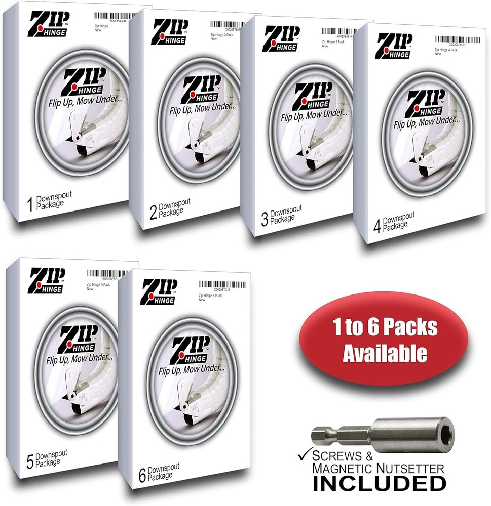 1 Pack plus | Made in the USA Gutter Extension Hinge | Also Includes Clasp Scre