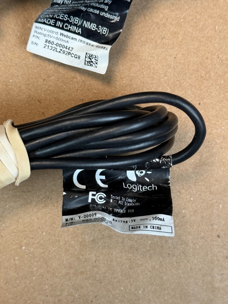 Lot of 5 Webcams Logitech & Microsoft Tested Work Ships Fast!!!