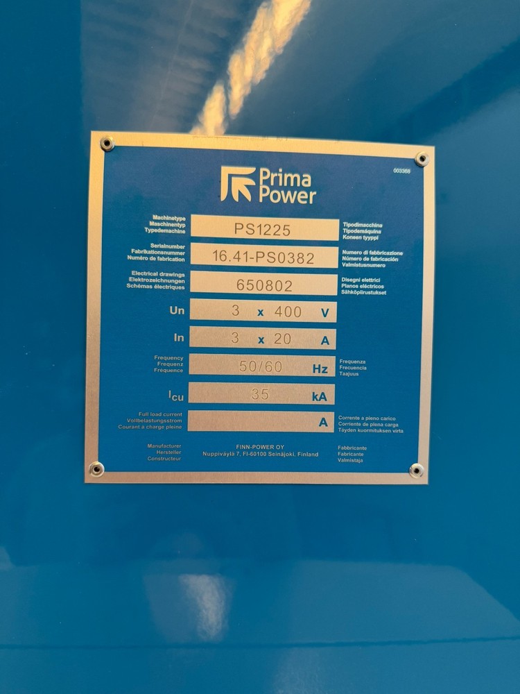 PRIMA POWER PS1225 CNC TURRET PUNCH
