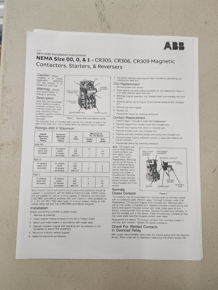 ABB Type 3R Enclosure Rainproof Pumping Plant Panel CR341D044CAA1AA New