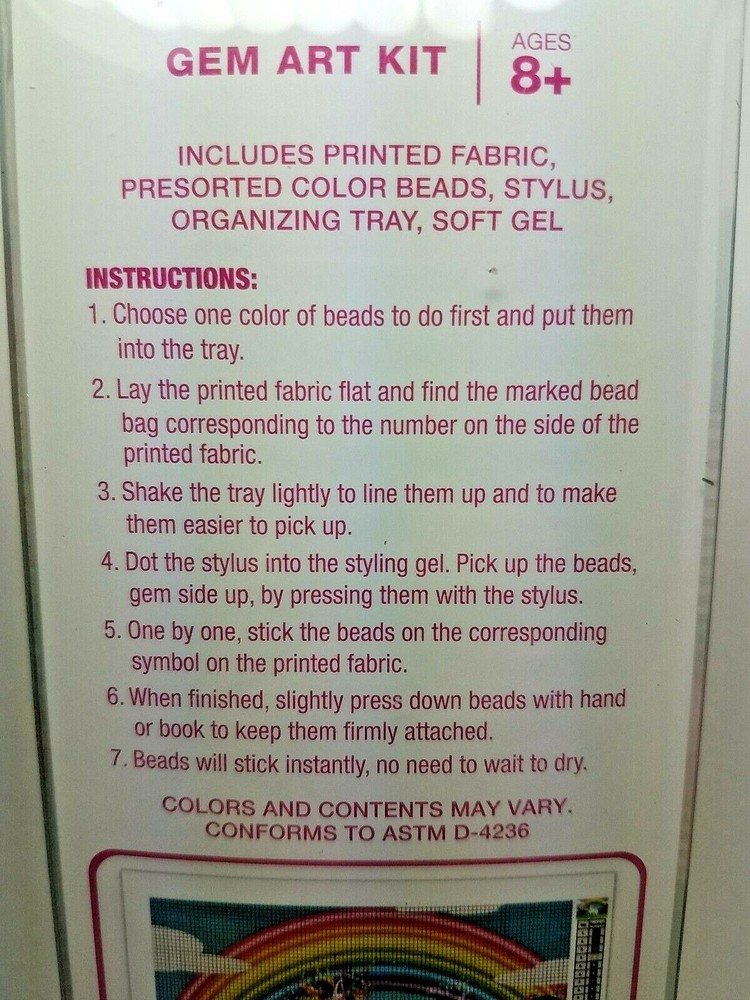 Rainbow Dreams ~ Gem Art Kit ~ Ages 8+