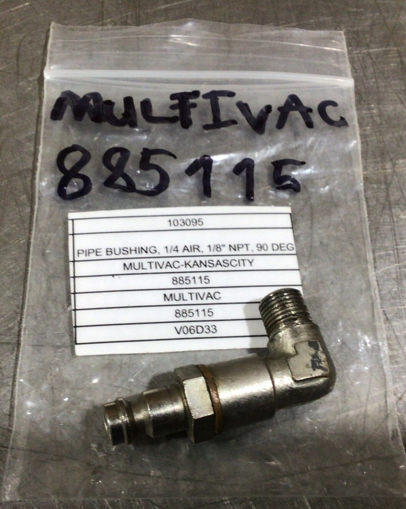Multivac 885115 Pipe Bushing Nos Surplus
