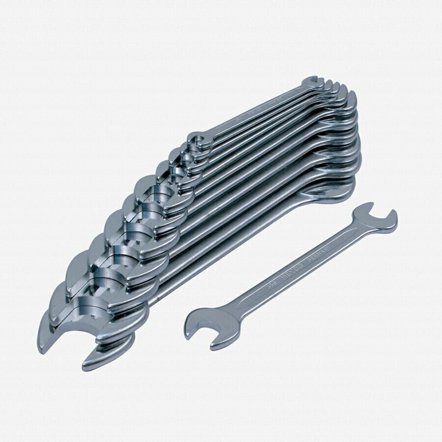 Heyco SAE Open End Wrench Set, 12 Pieces