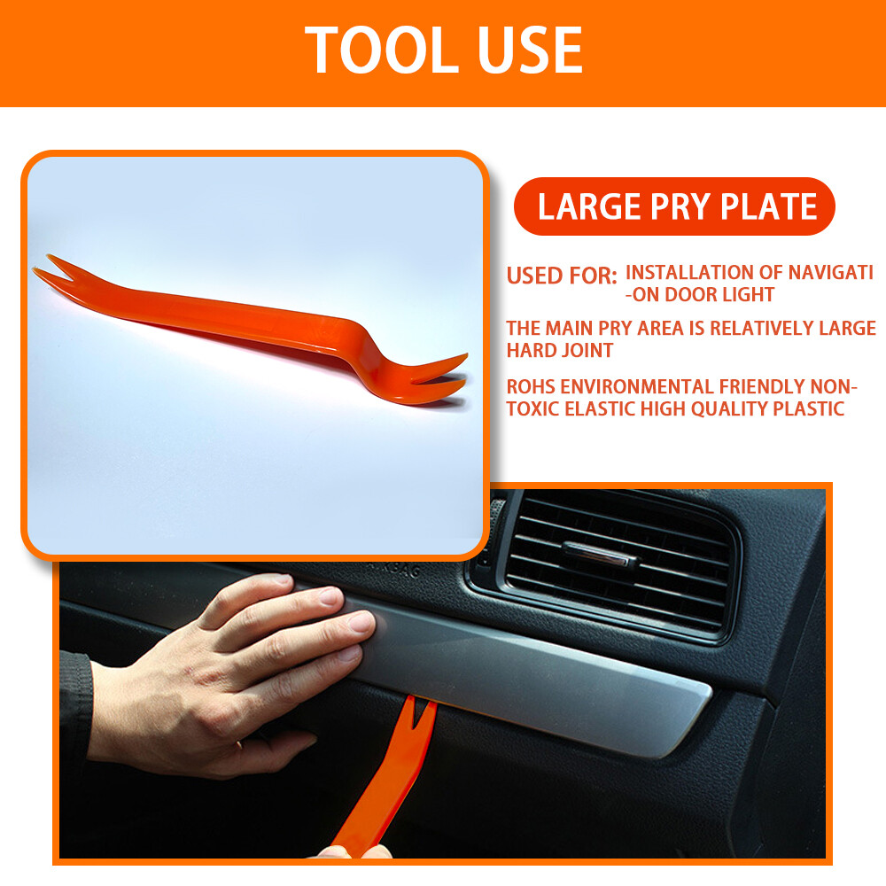 12 PCs Car Door Plastic Tools Fit For Removal Tool Pry Panel Auto Dashboard Trim