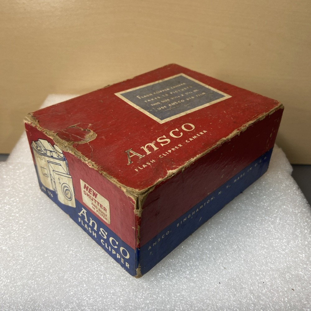 Vintage Ansco Flash Clipper Camera with Ansco Original Box