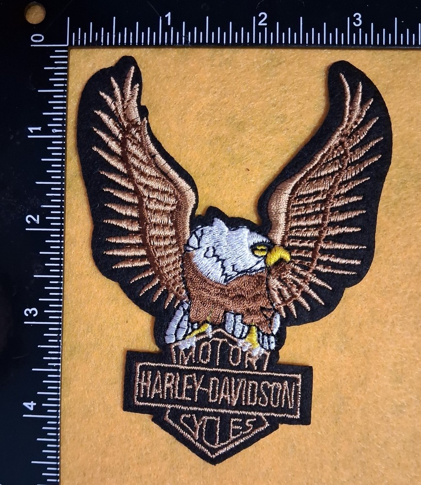 Harley Davidson Eagle Spread Wings Motorcycle Patch VINTAGE