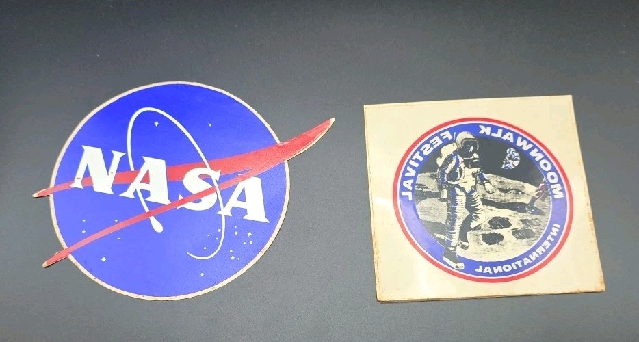 2 Vintage NASA Stickers