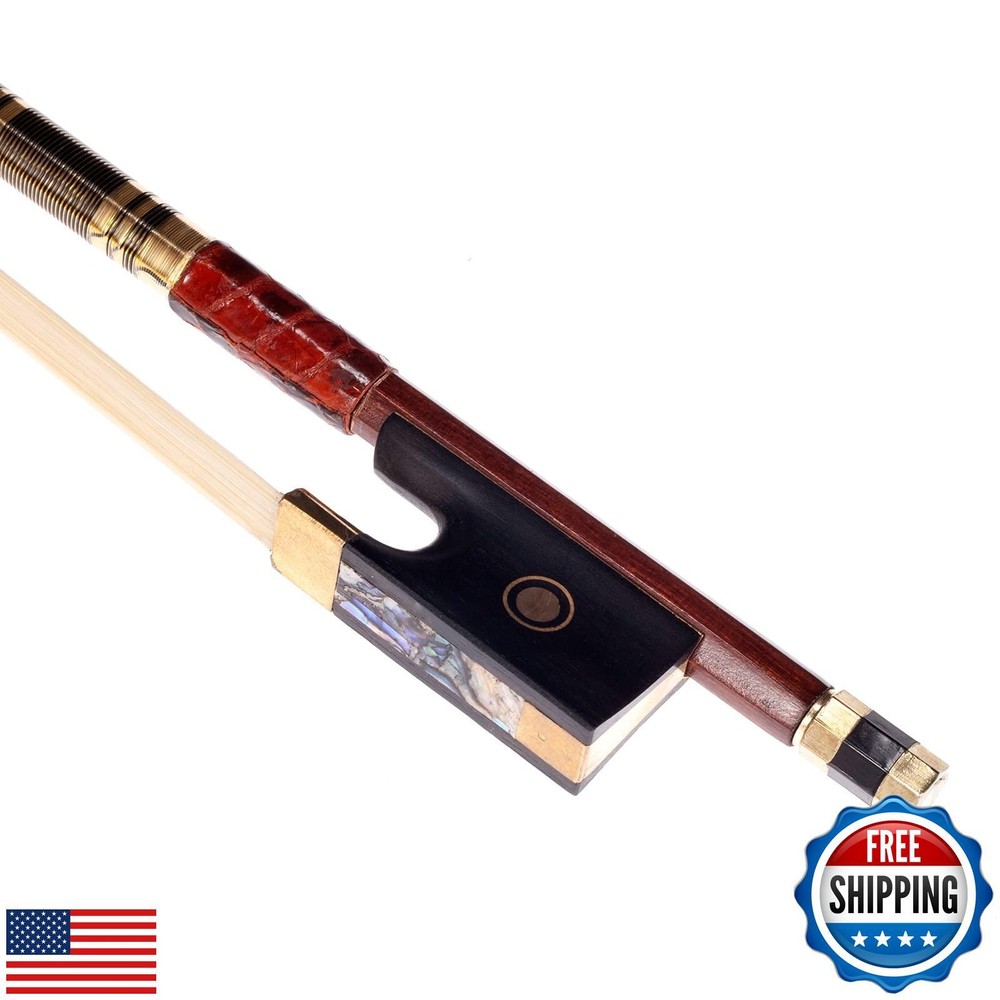 AMZZ Advanced 4/4 Pernambuco Violin Bow – Handmade, Lightweight and Balanced,