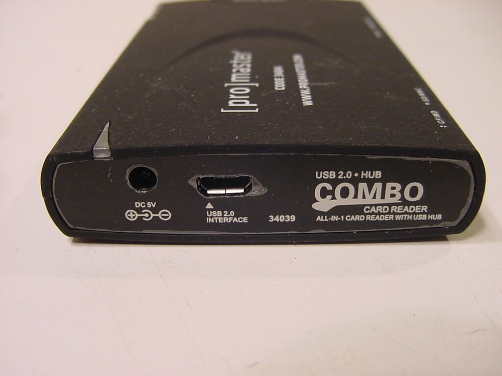 PROMASTER CODE 3484 USB 2.0 COMBO CARD READER ALL IN 1 CARD READER WITH USB