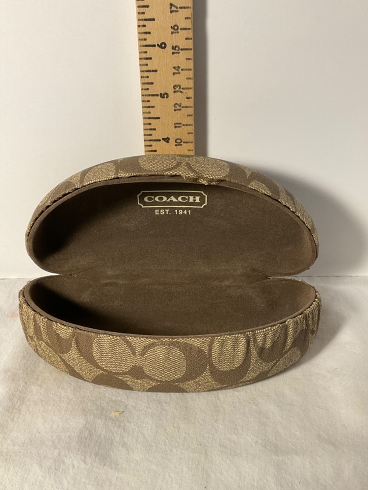 Hard case sunglass/eyeglasses case coach style logo