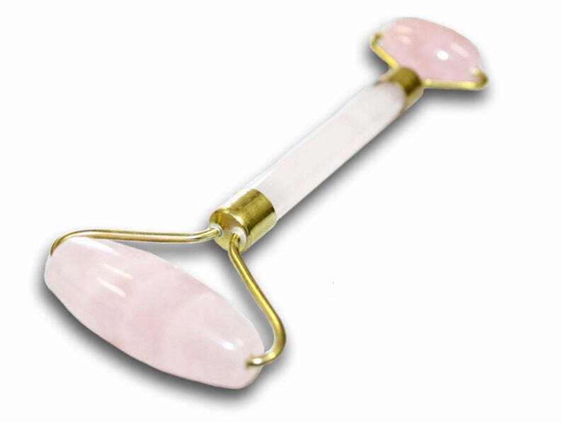 Magic Crystals | Rose Quartz Facial Roller and Amethyst Cluster Bundle