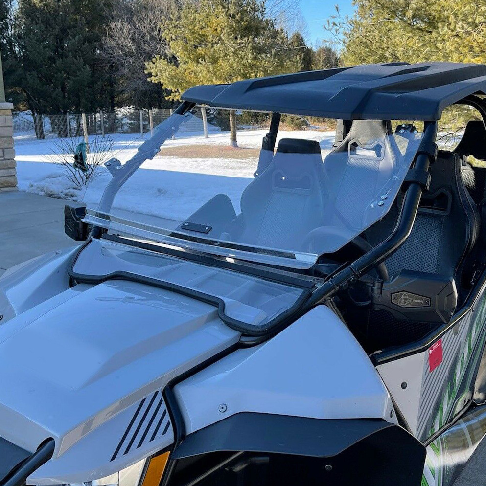 For Arctic Cat Wildcat 1000X / 1000 4X Flip Front Windshield Scratch Resistant