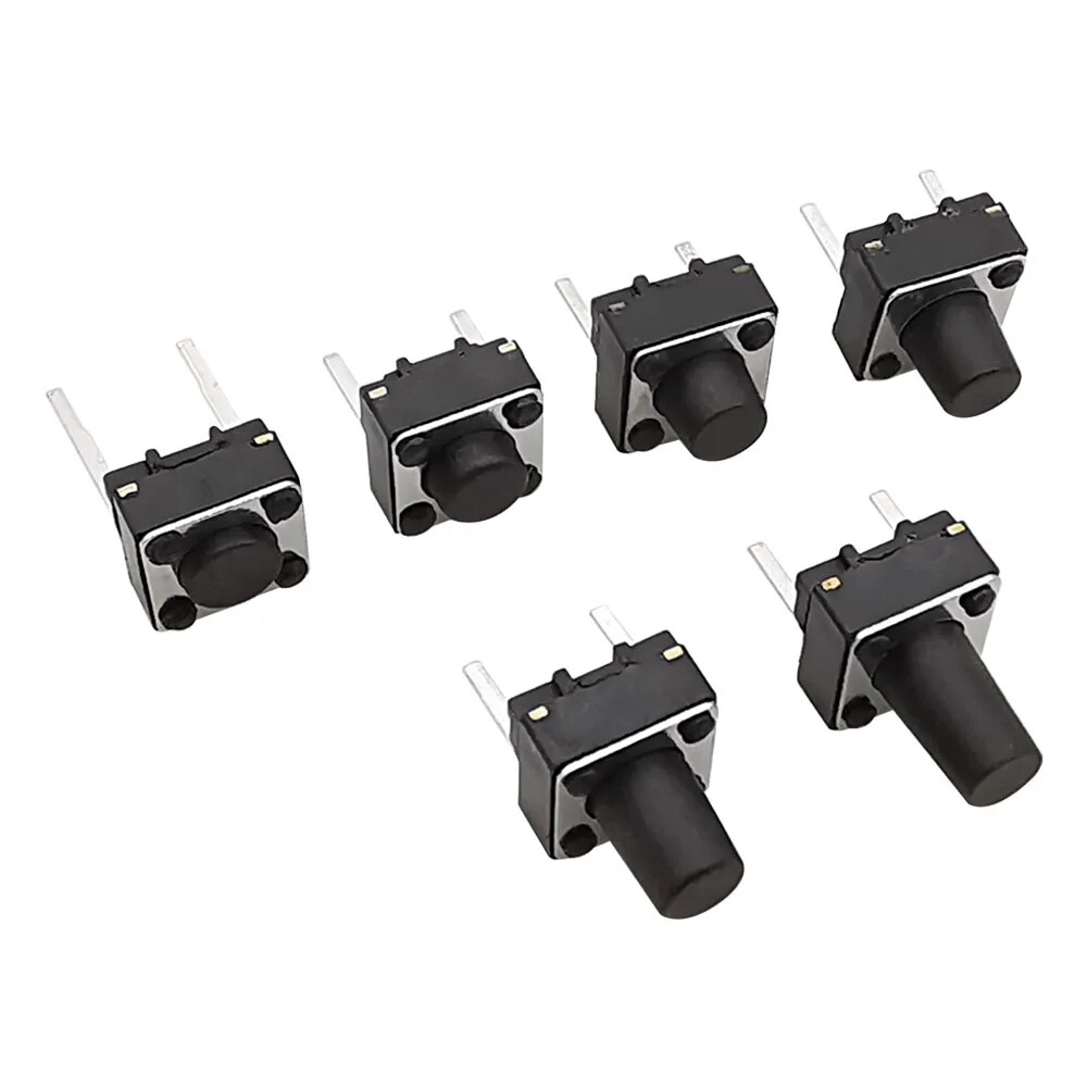 50x Tactile Reset Push Button Switch 2-Pin Momentary Micro Mini Tiny SMD 12V DC