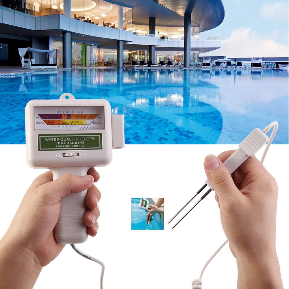 CL/CO₂ Digital Reader – 2-in-1 Water Tester, Portable Pool & Spa Tool