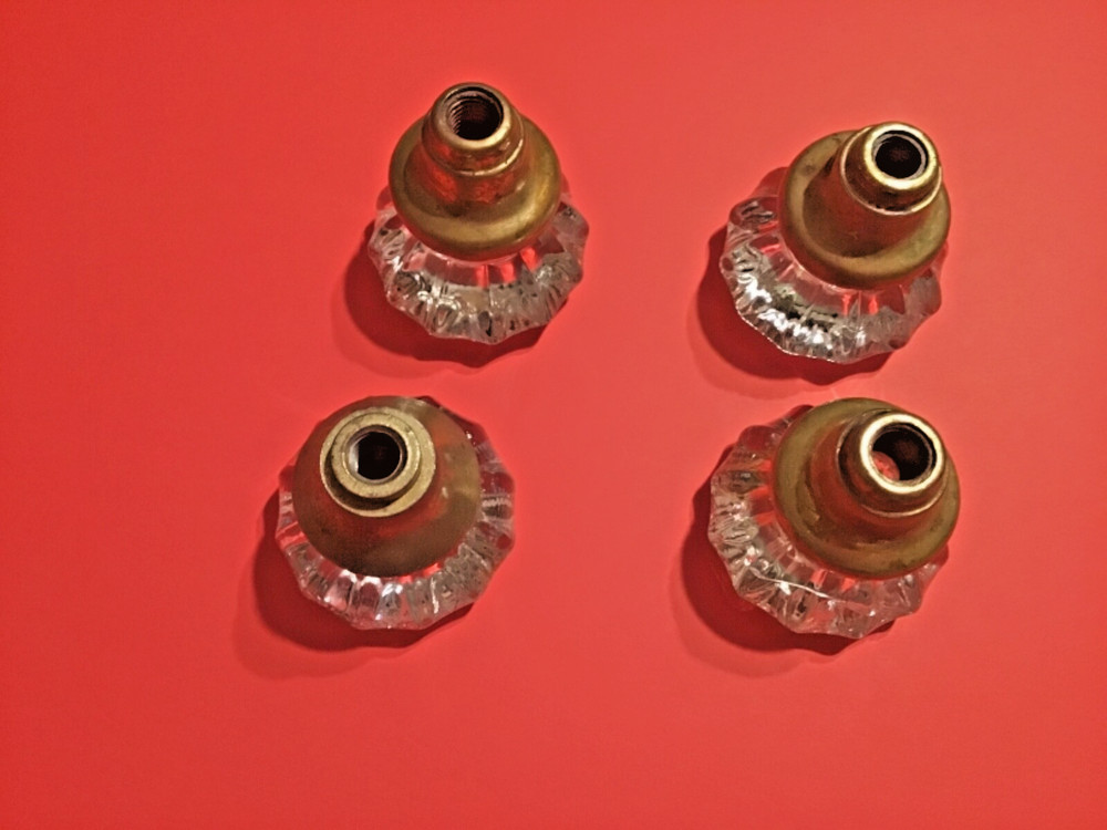 Antique Crystal. Door Knobs