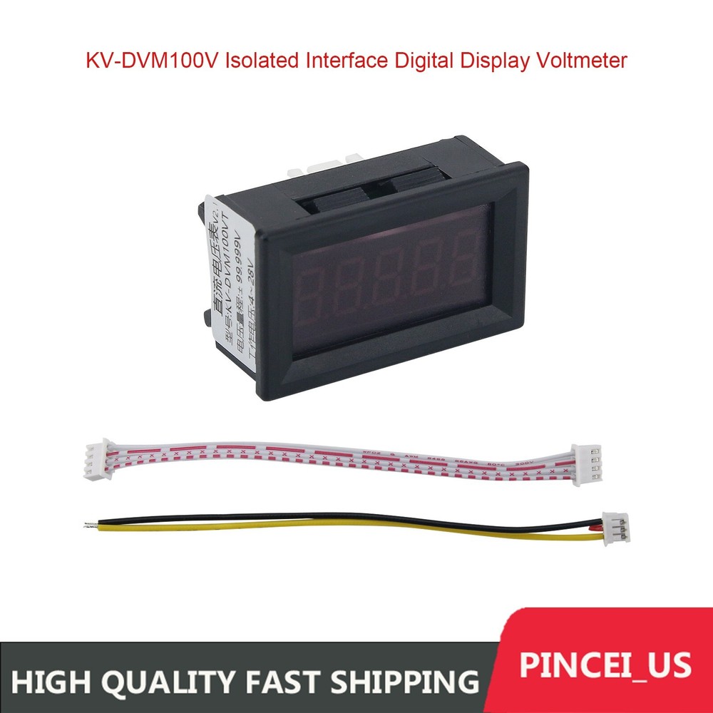 KV-DVM100V Isolated Interface Digital Display Voltmeter DC Voltmeter 0-99.999V