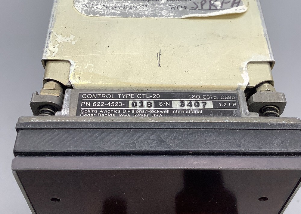 Collins Control Type CTL-20 P/N 622-4523-018 ..