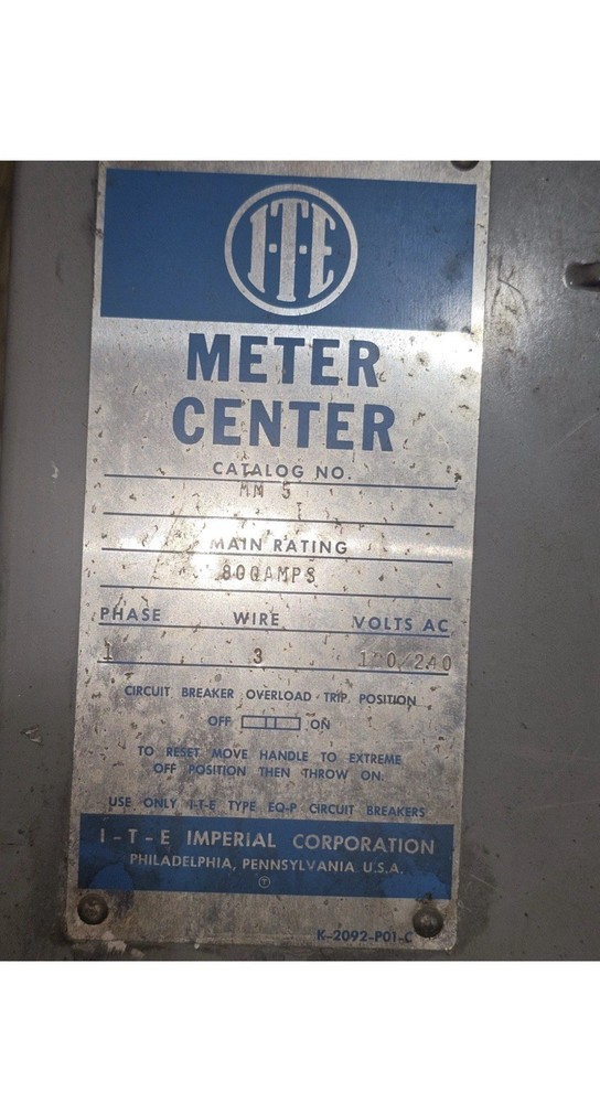 ITE Gould MM Meter Socket & Breaker buss Replacement Kit