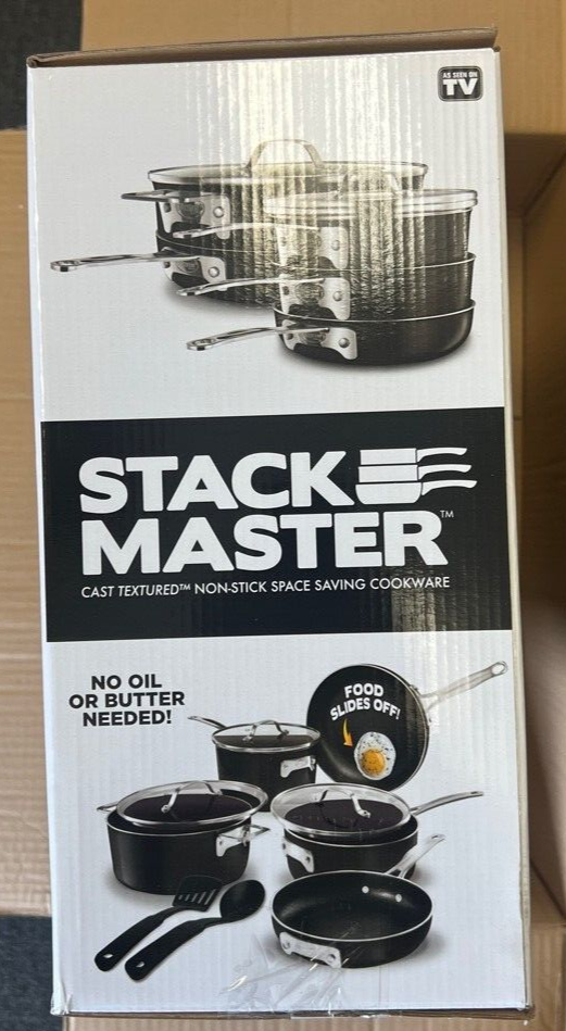 Gotham Steel STACKMASTER Pots Non-Stick 10 Piece Cookware Set