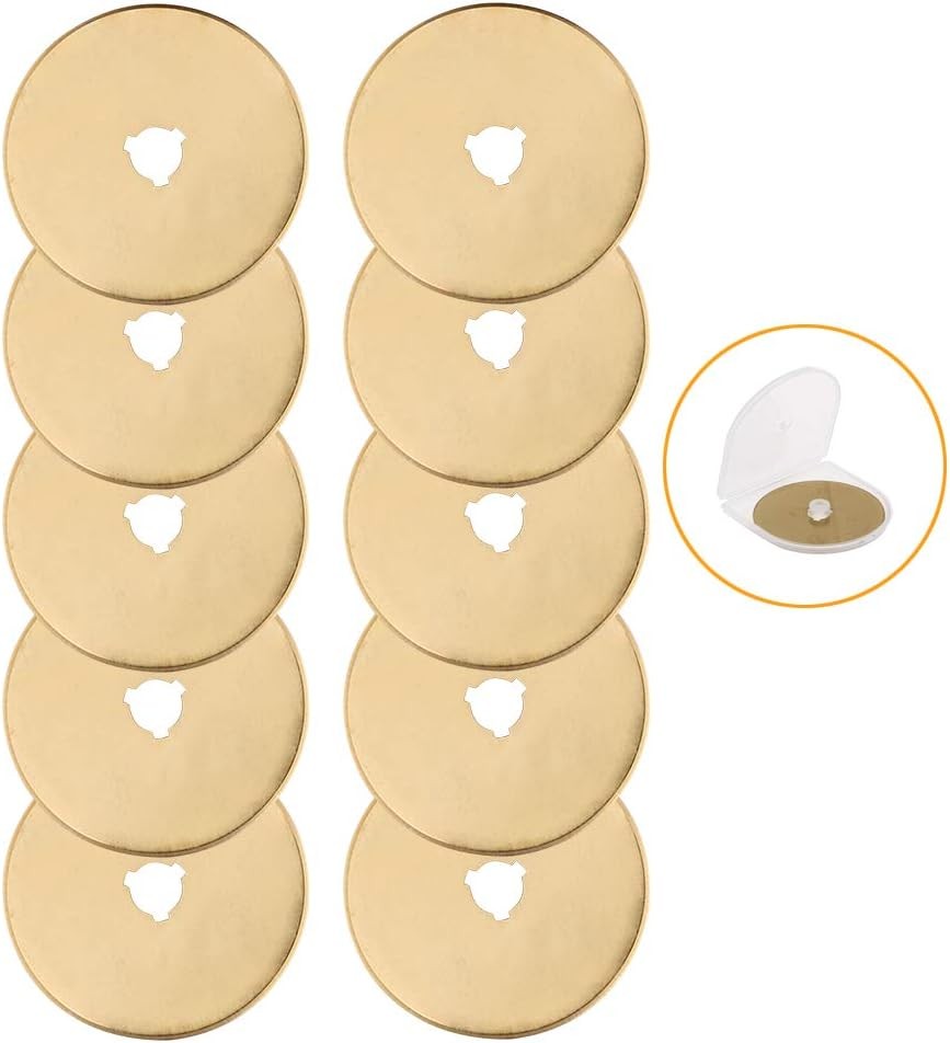 AUTOTOOLHOME Titanium Rotary Cutter Blades 60mm 10 Pack Replacement