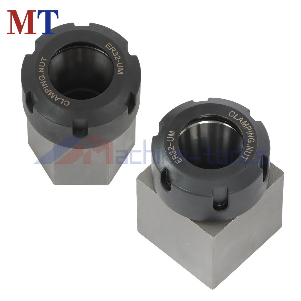 Collet Block Spring ER32 Hex & Square Chuck Holder Set For CNC Milling Machine