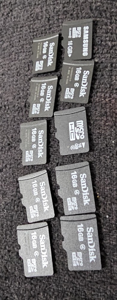 Micro SD Card Lot (10) 16GB