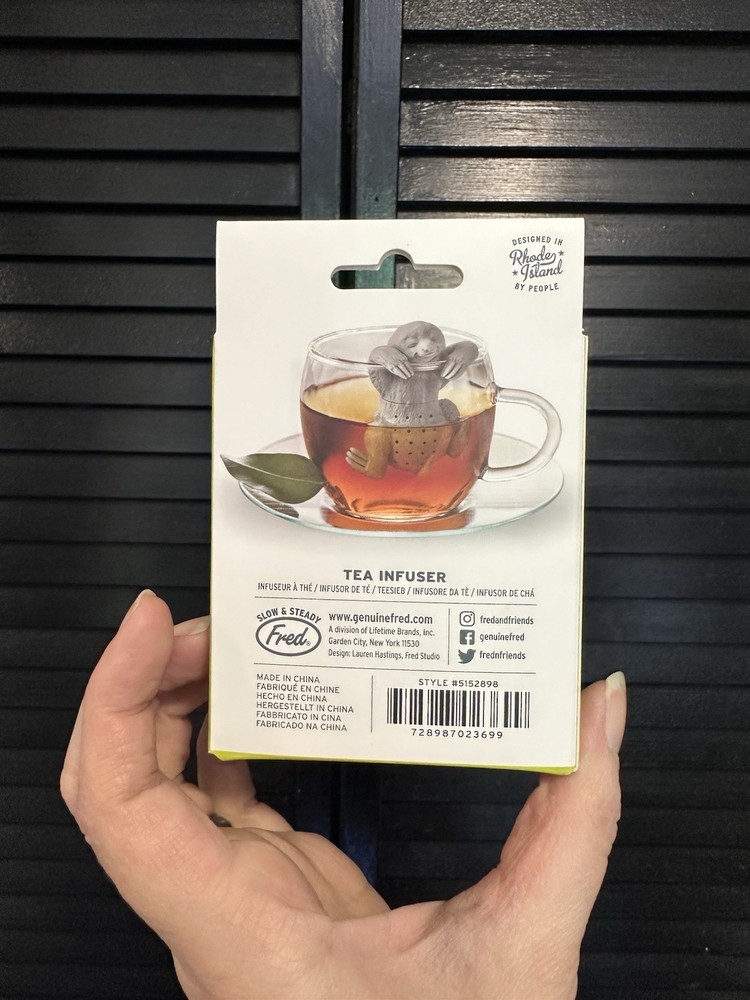 Fred Slow Brew Sloth Silicone Tea Infuser - New in Box