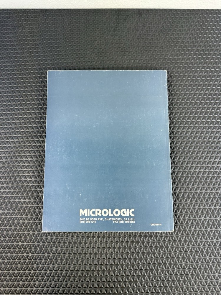 Micrologic Commander Operator’s Manual OMCMD119