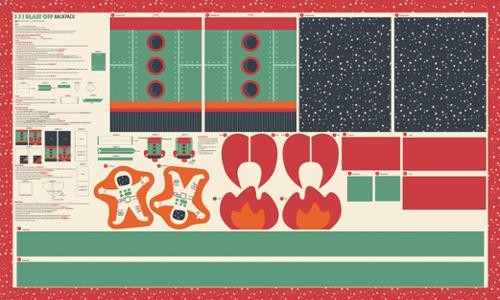 BLAST OFF by Stacy Iest Hsu for Moda BACKPACK PANEL