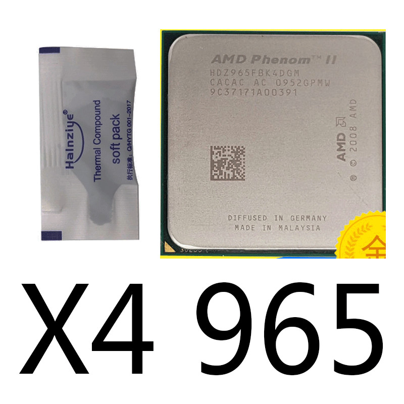 AMD Phenom II X4 965 Quad Core 3.4GHz Socket AM3 6MB 125W CPU Processor