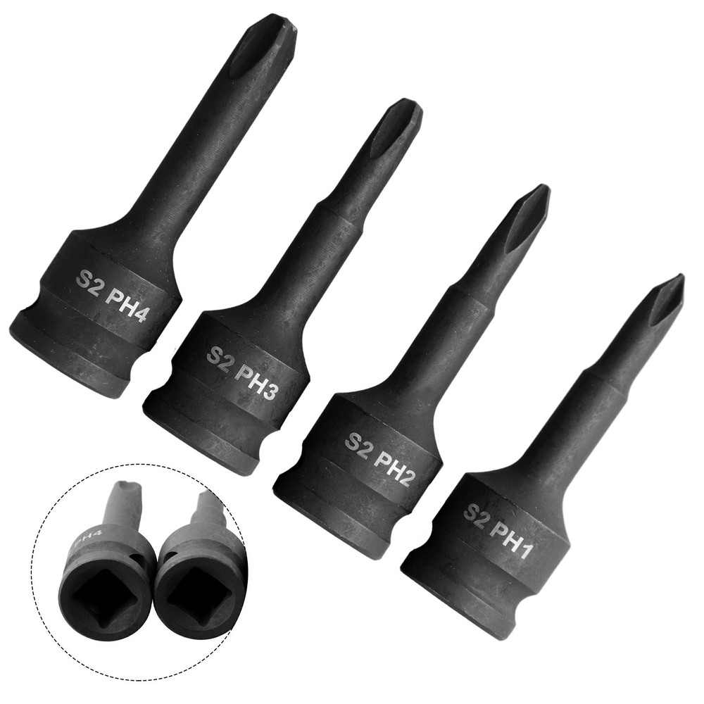 Versatile Socket Adapter Head PH1 PH2 PH3 PH4 3/8 Inch for Hexagon Socket