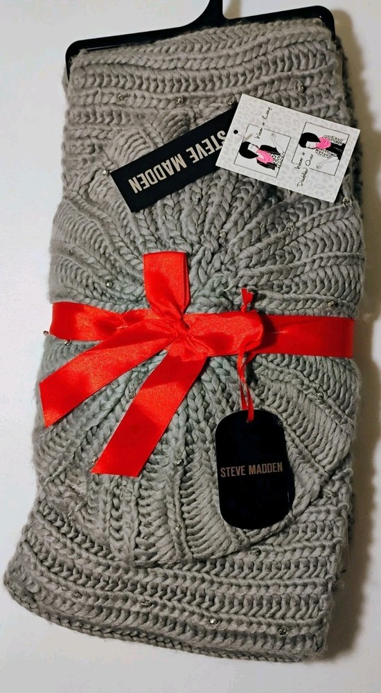 Steve Madden 2-Pc. Embellished Beret & Scarf Gift Set