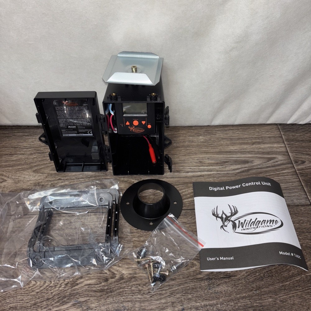 Wildgame Innovations 6V Game Feeder Kit Digital Power Control Unit Black