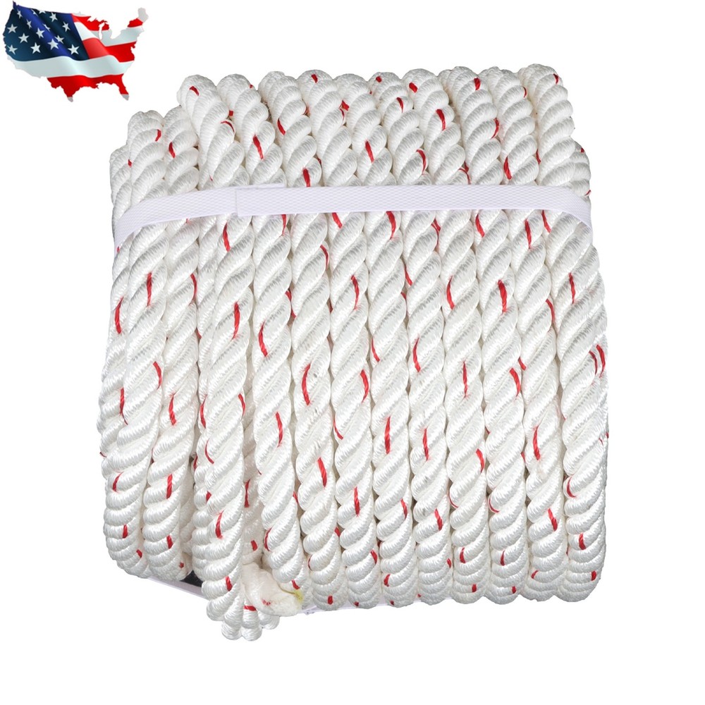 Pulling Rigging Line 5/8" × 120' Double Braid Nylon Polyester Arborist Bull Rope