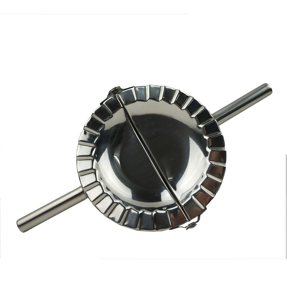 Proshopping Stainless Steel Dumpling Maker, X-Large 5" 5", Silver
