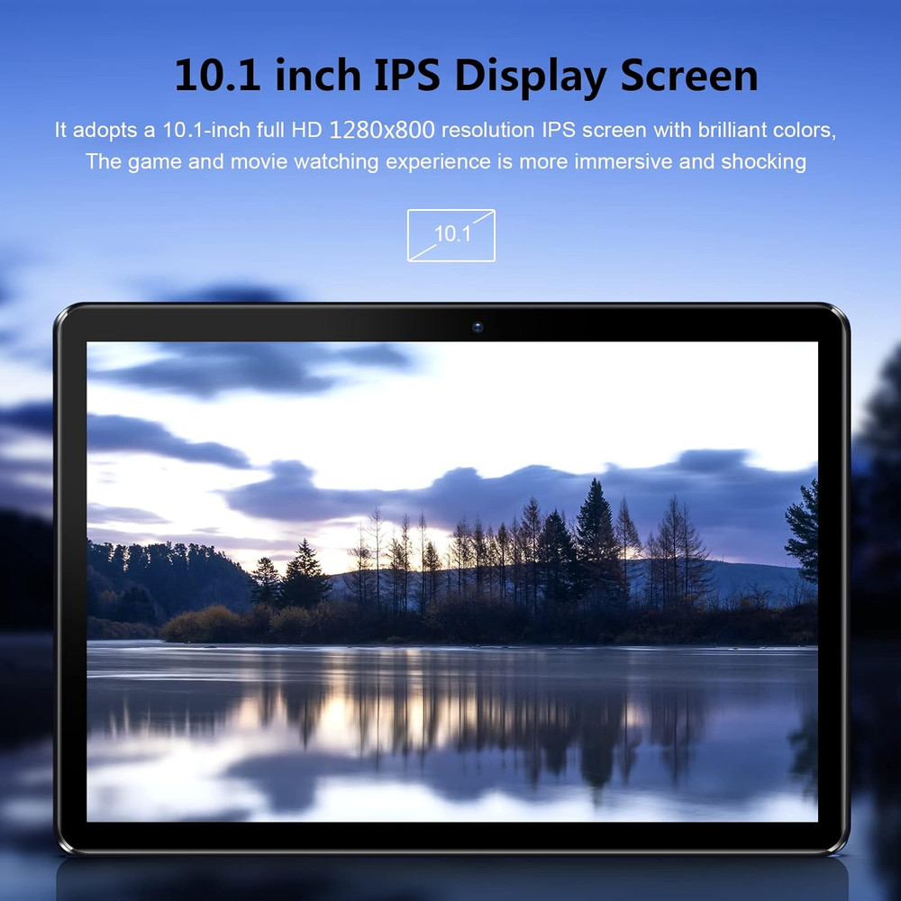 10'' Tablet Android 13 Phone Tablet with SIM Slot, 64GB Quad Core, IPS Touchscre