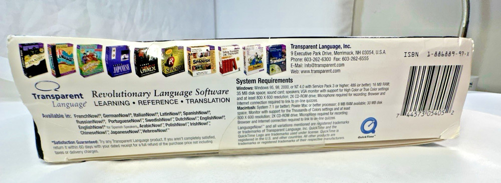 Transparent Language: Learn Latin Now! 8.0 PC CD-ROM includes microphone