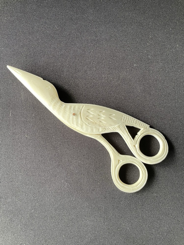 Handcrafted Buffalo Bone Decorative Scissors 6.5" Waldon Pond Style