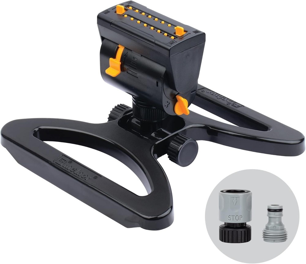 MiniMax Turbo Oscillator Sprinkler - 4,000 sq. ft. Coverage, Adjustable Feature