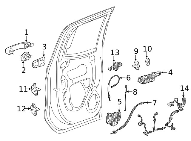 Genuine GM Door Check 85626942