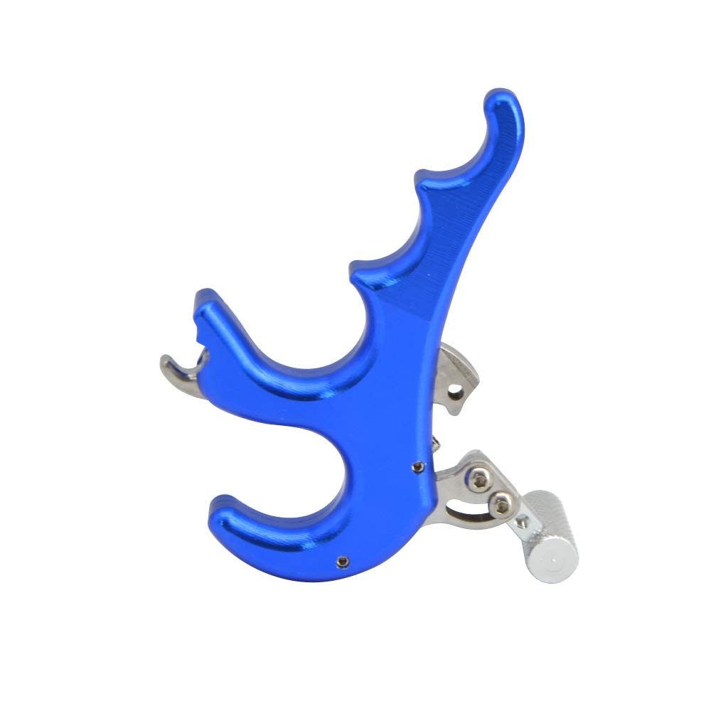 ZSHJGJR Archery Compound Bow Release Aid Thumb Trigger 4 Blue