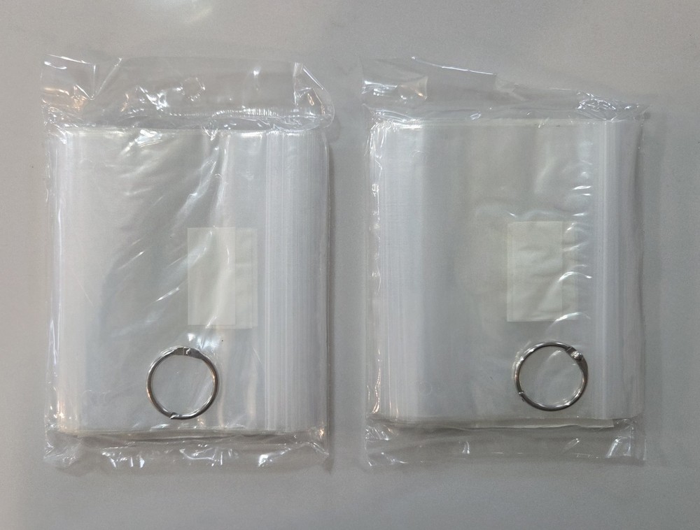 2 Packages Darice Embroidery Floss Organizer Polybag Systems With Binder Ring