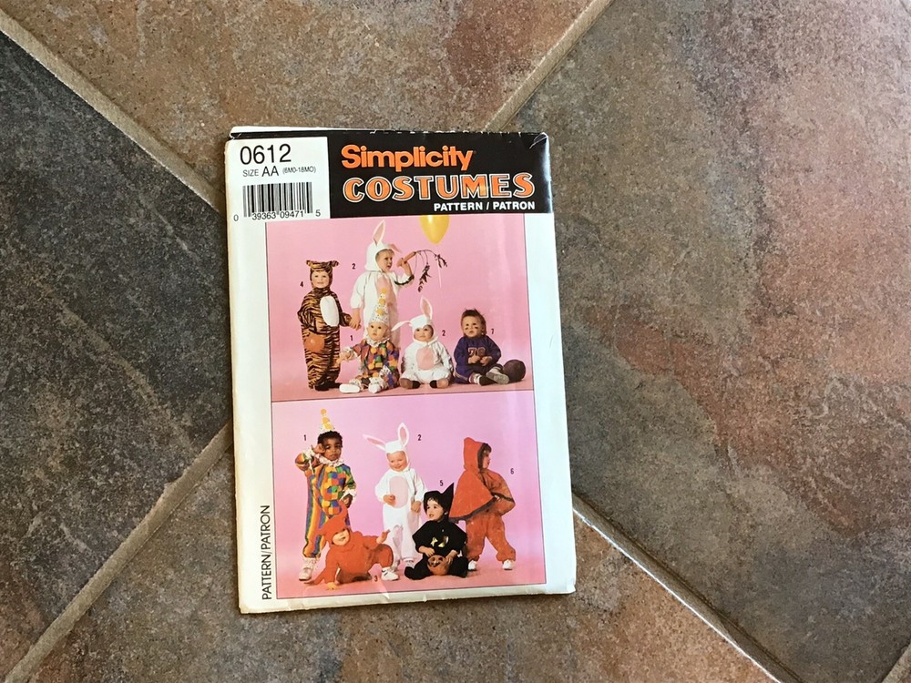 Simplicity Costumes Pattern 0612 Uncut