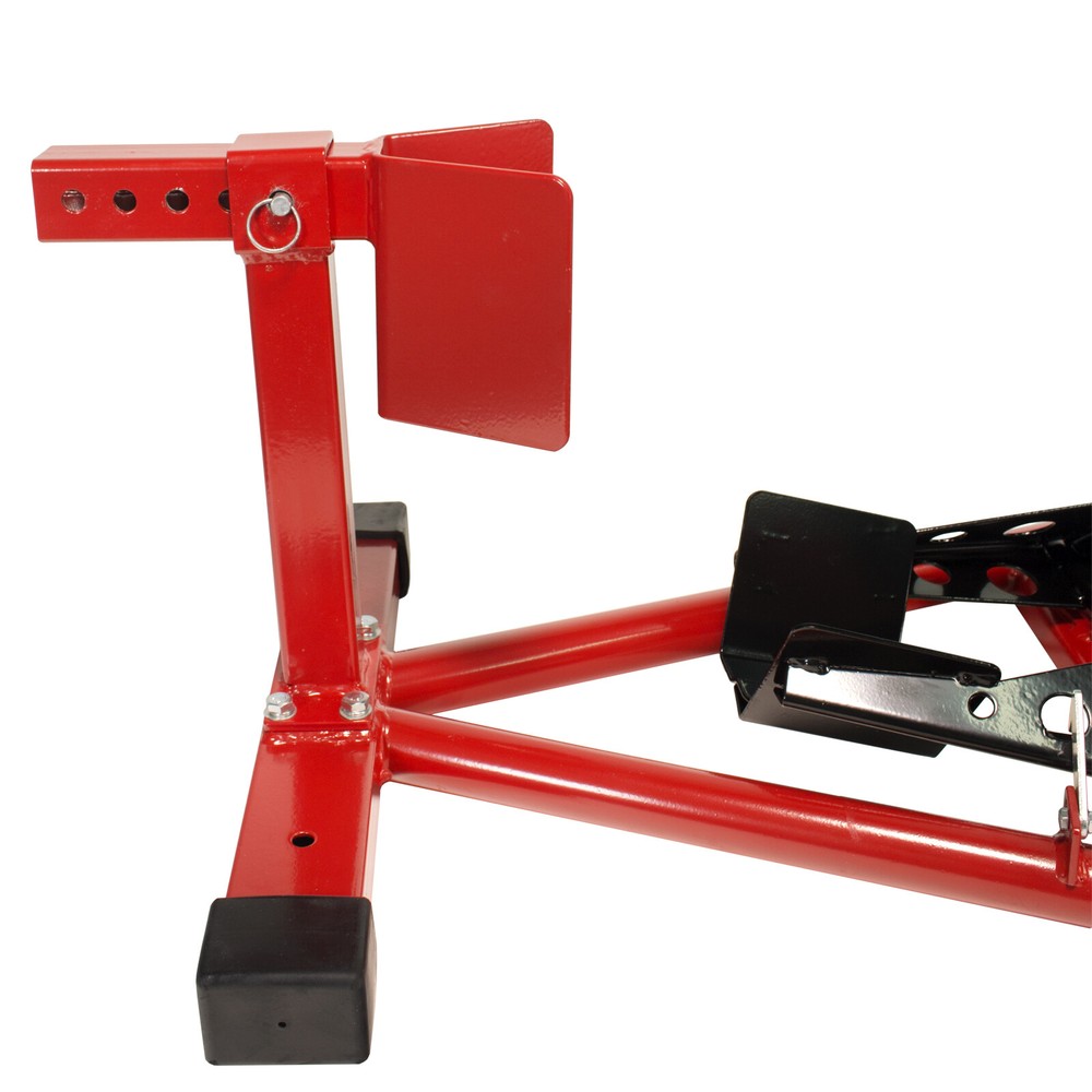 Dragway Tools Motorcycle Wheel Chock Locking & Adjusting Stand 16" - 21" Tire