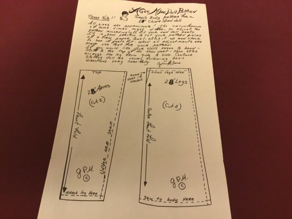 28 in Geri Milano Body Pattern