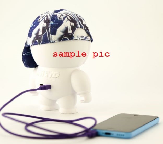 Imixid Audio Bot White Speaker USB AUX Phone Ipod MP3