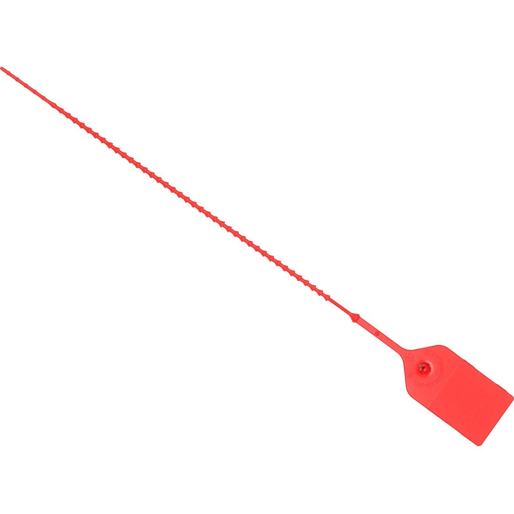 Adjustable Extinguisher Tamper Seal 9"L Red 100/Pack