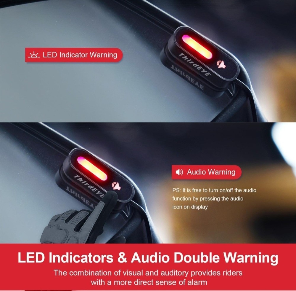 INNOVV ThirdEYE Motorcycle Blind Spot Detection System (Mirror Version)